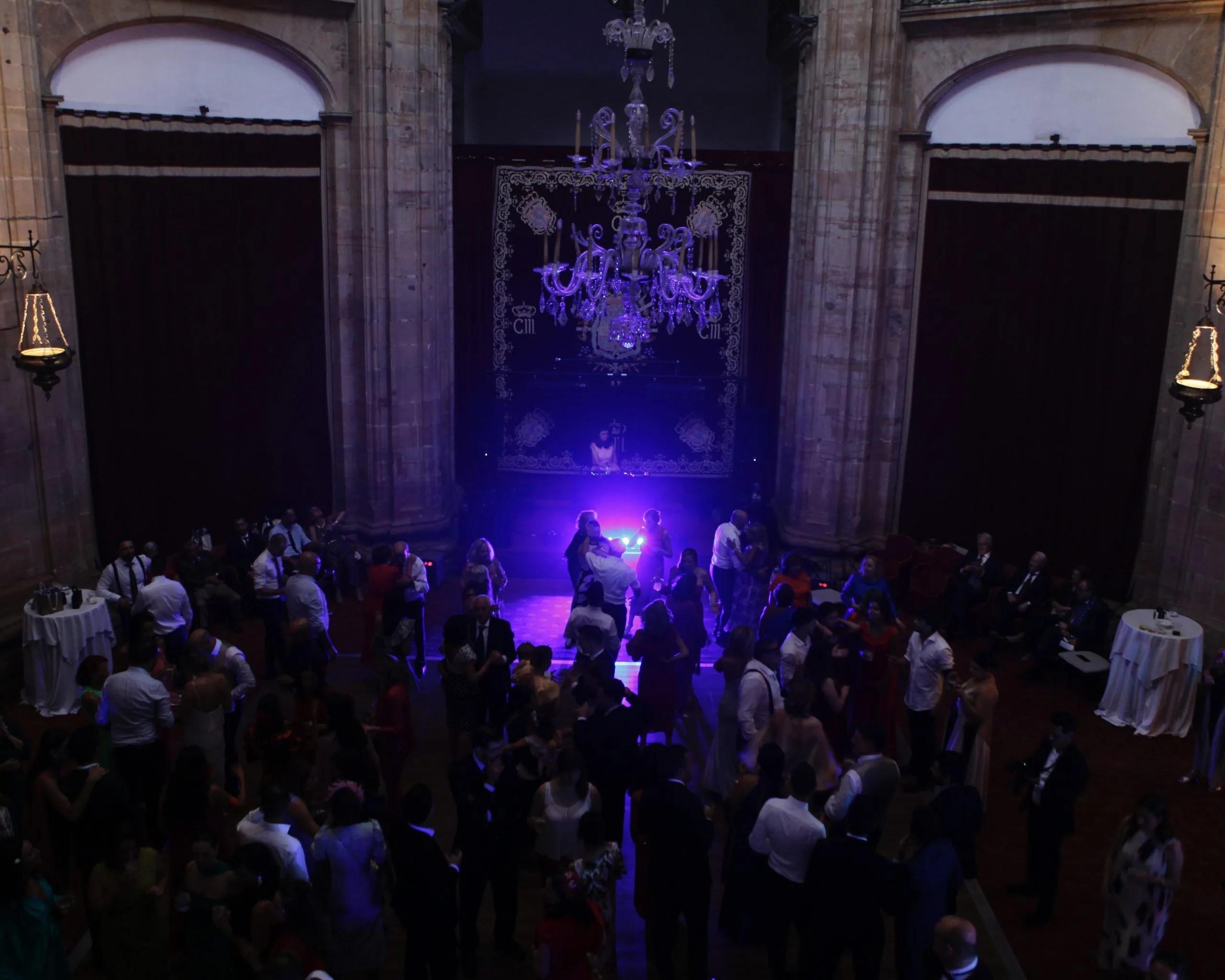 Corporate event in an institutional hall