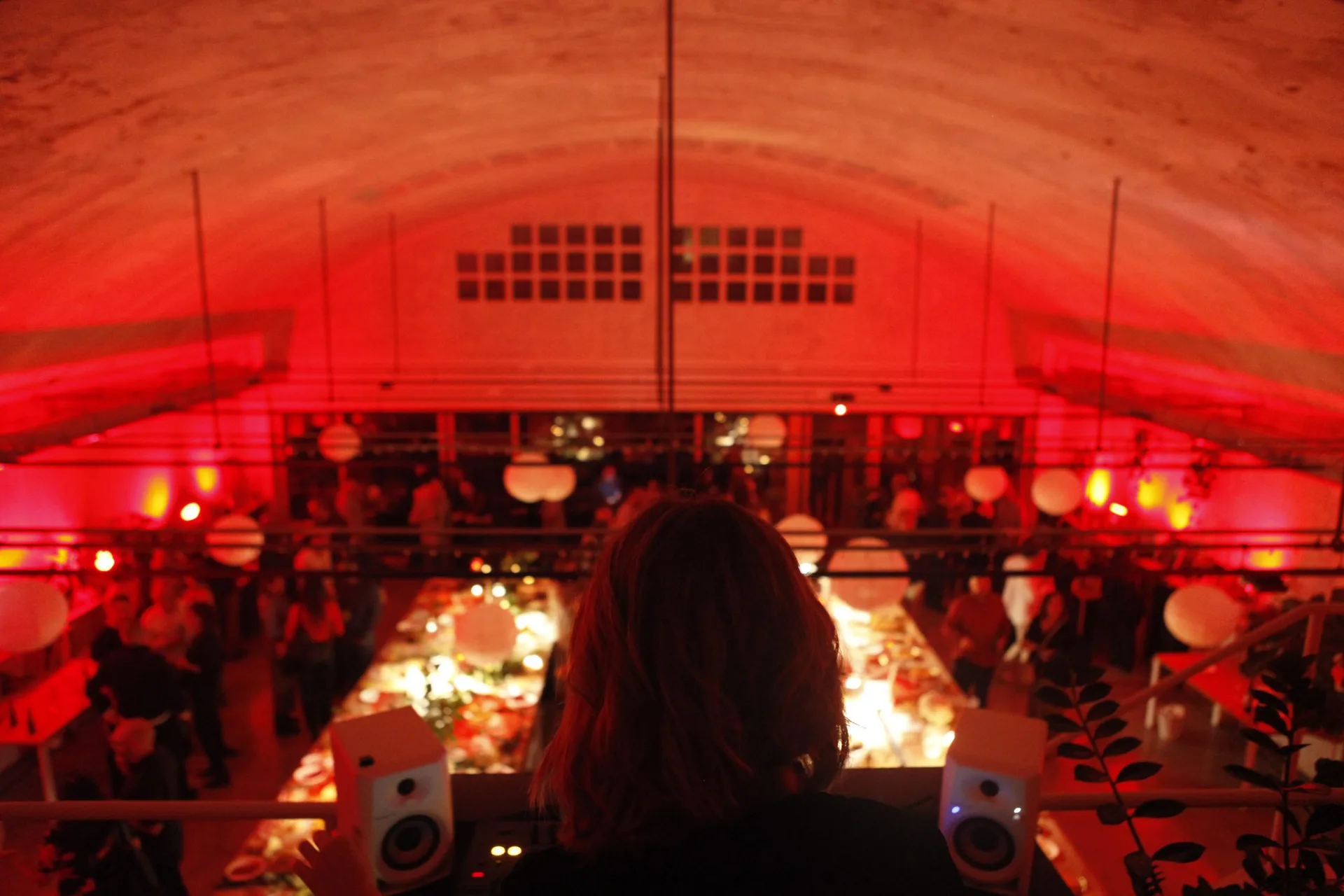 Private party in a room — warm vibe