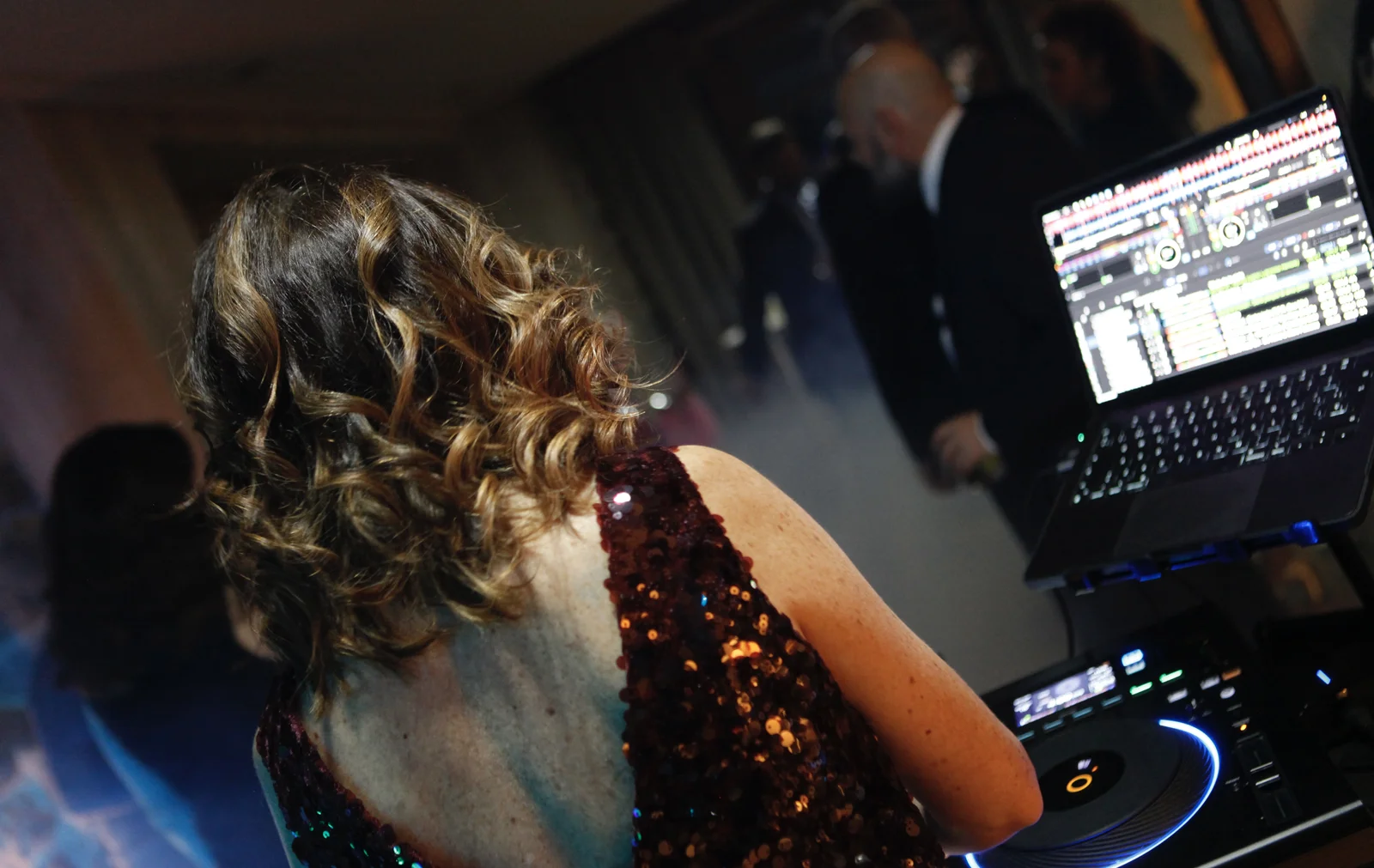 Gala session — sequined dress
